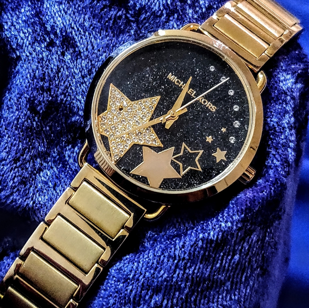 Michael Kors Portia Crystal Pace Women's Watch Bling